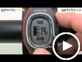 garmin forerunner 60: time menu