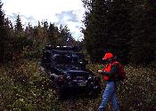 Marking the Location of the Jeeps before our Hike...