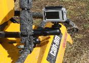 Rear mount on right side of ATV. So you can see where you were.
