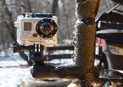 Close up on mounting equipment.