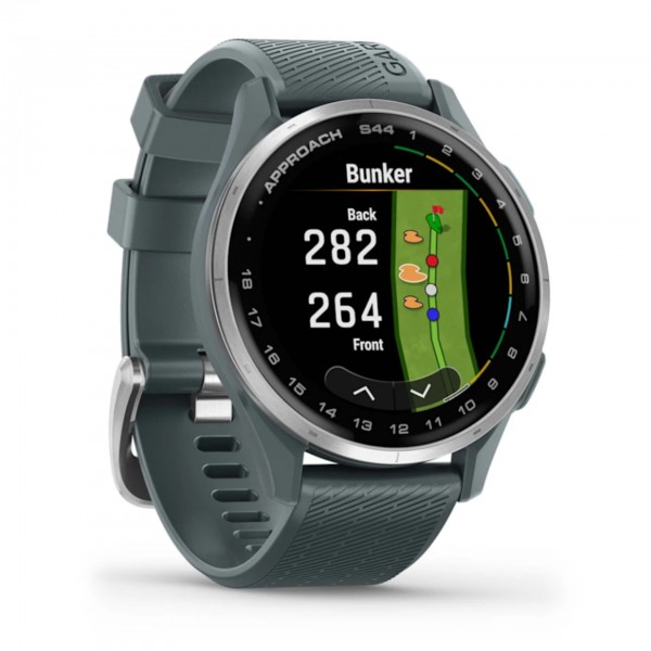 Garmin Approach S44 GPS Golf Watch Silver Aluminum with