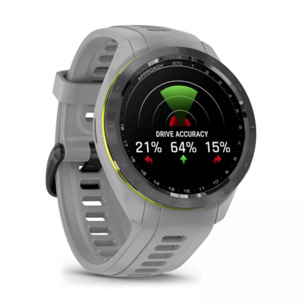 Garmin Approach S70 42mm with Gray Silicone Band