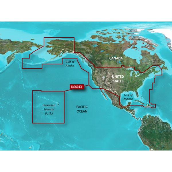 Garmin BlueChart g3 US All and Canadian West Coast Card HXUS604X