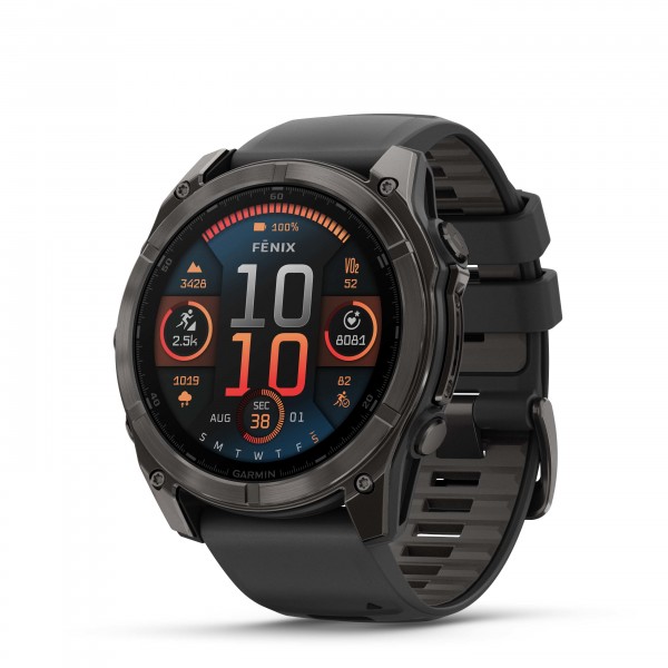 Garmin fenix 8 51mm AMOLED Sapphire Carbon Gray DLC Titanium with