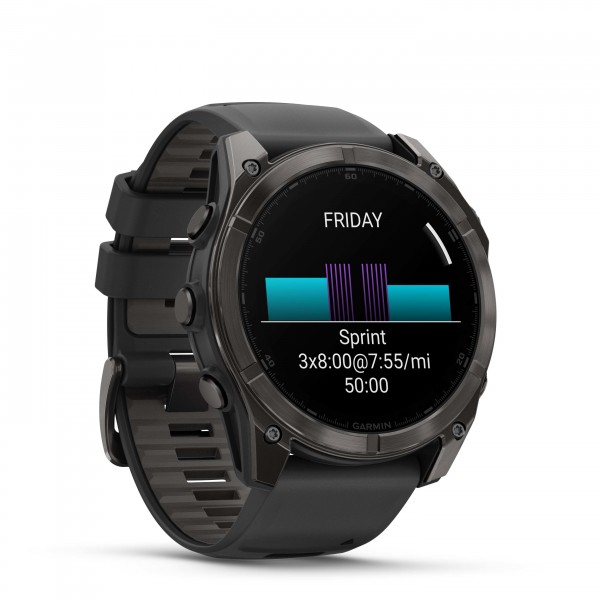Garmin fenix 8 51mm AMOLED Sapphire Carbon Gray DLC Titanium with