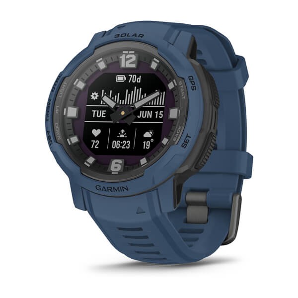 Garmin Instinct Crossover Solar GPS Watch Tidal Blue (Certified
