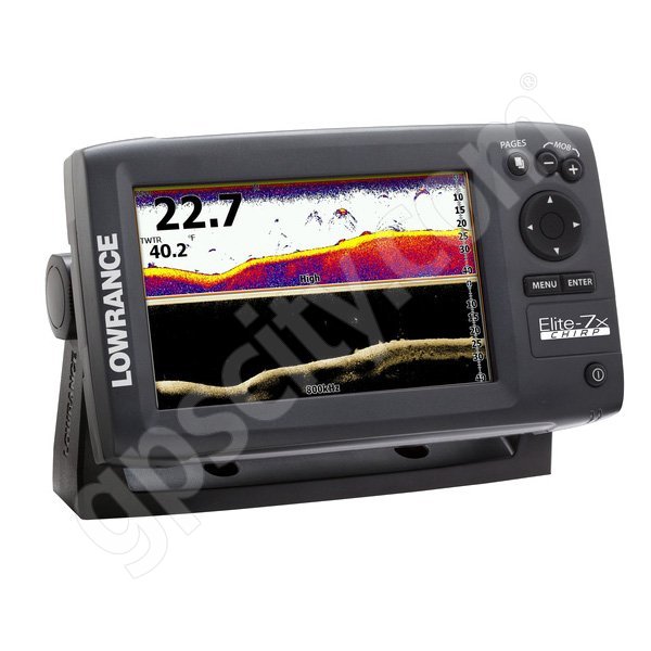 Lowrance Elite-7x CHIRP Fishfinder with 83 200 kHz and 455