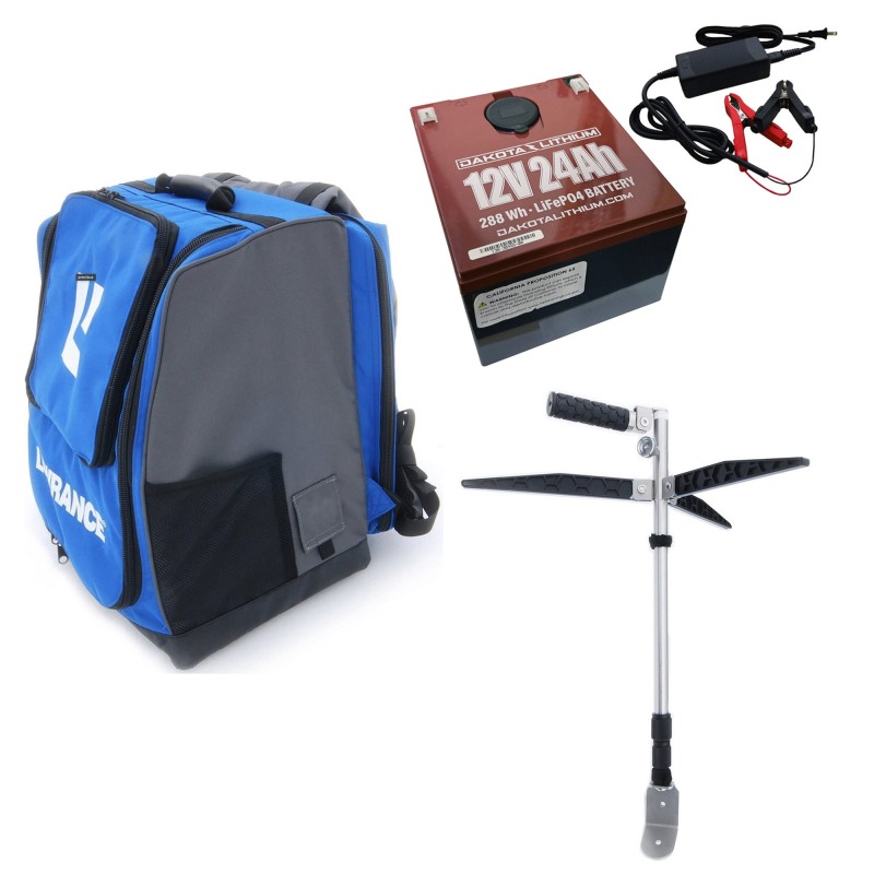 BLUE GIANT1〜10 +SUPREME1〜11 、EXPLORER1〜5 Lowrance Explorer Series Ice Bag and Transducer Pole with 24Ah Battery