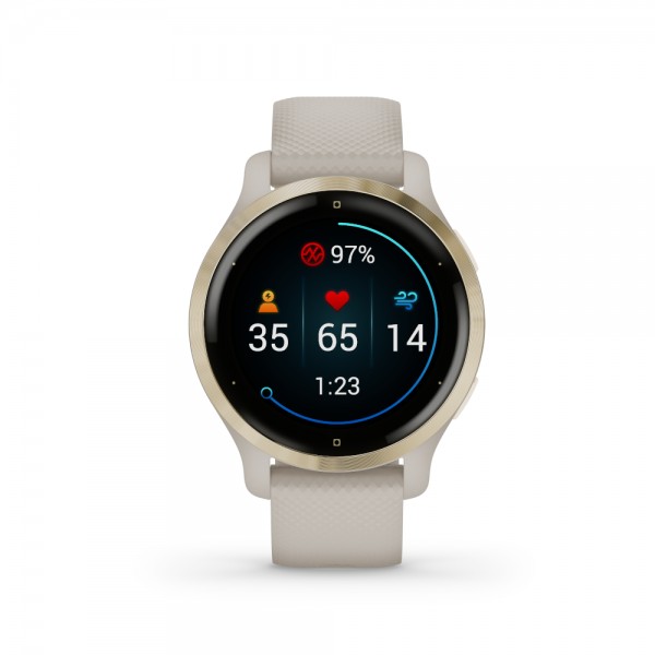 Garmin Venu 2S Light Sand with Light Gold Hardware