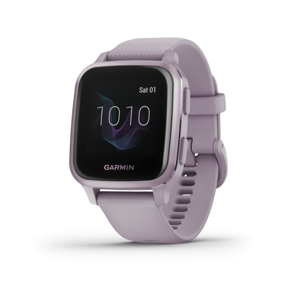 Garmin Venu Sq Orchid with Metallic Orchid Bezel and Texel Power 