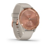 Garmin vivomove 3s Rose Gold with Light Sand Silicone Band