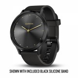 Garmin vivomove HR Onyx Black with Tan Suede Band